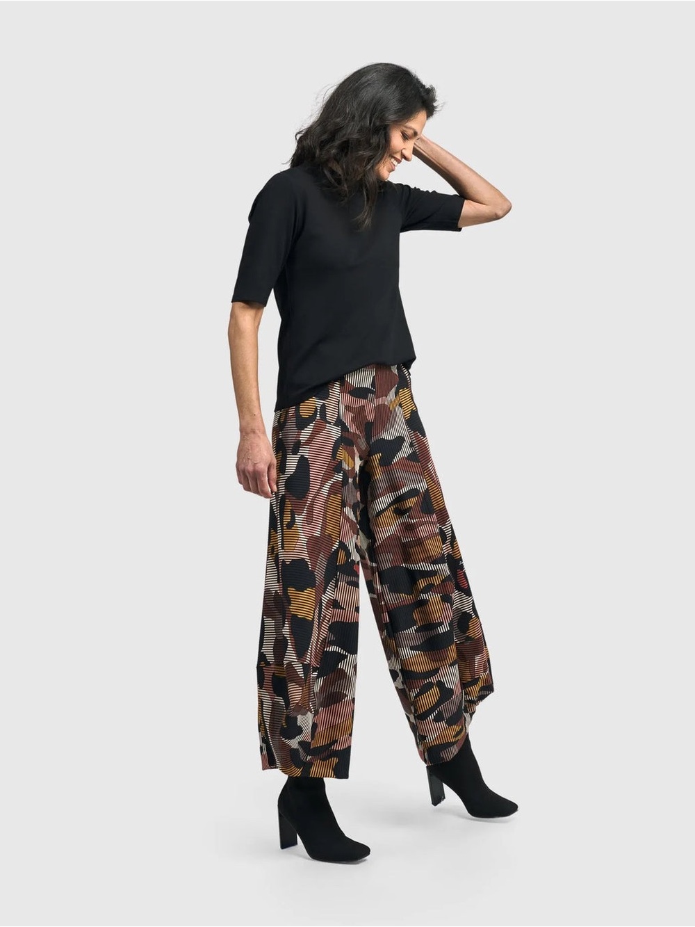 NWT Alembika Pomona Punto Pants Terra Ribbed Abstract Pouf Balloon Size 18-20